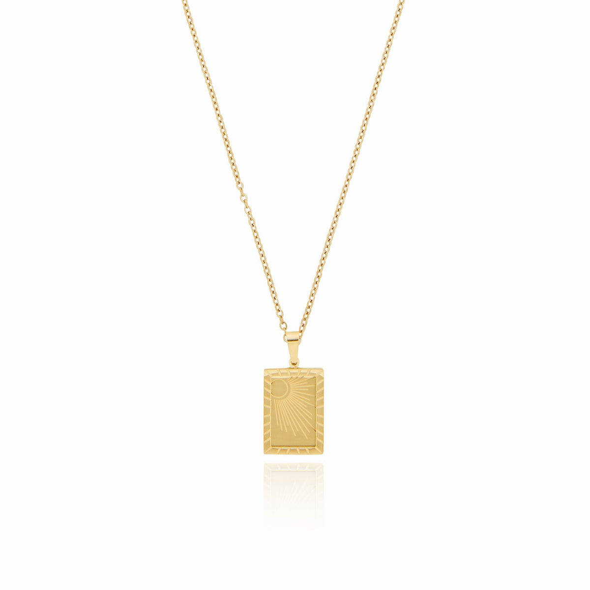 Sunrise ketting, 18k verguld – ByFirenzzi