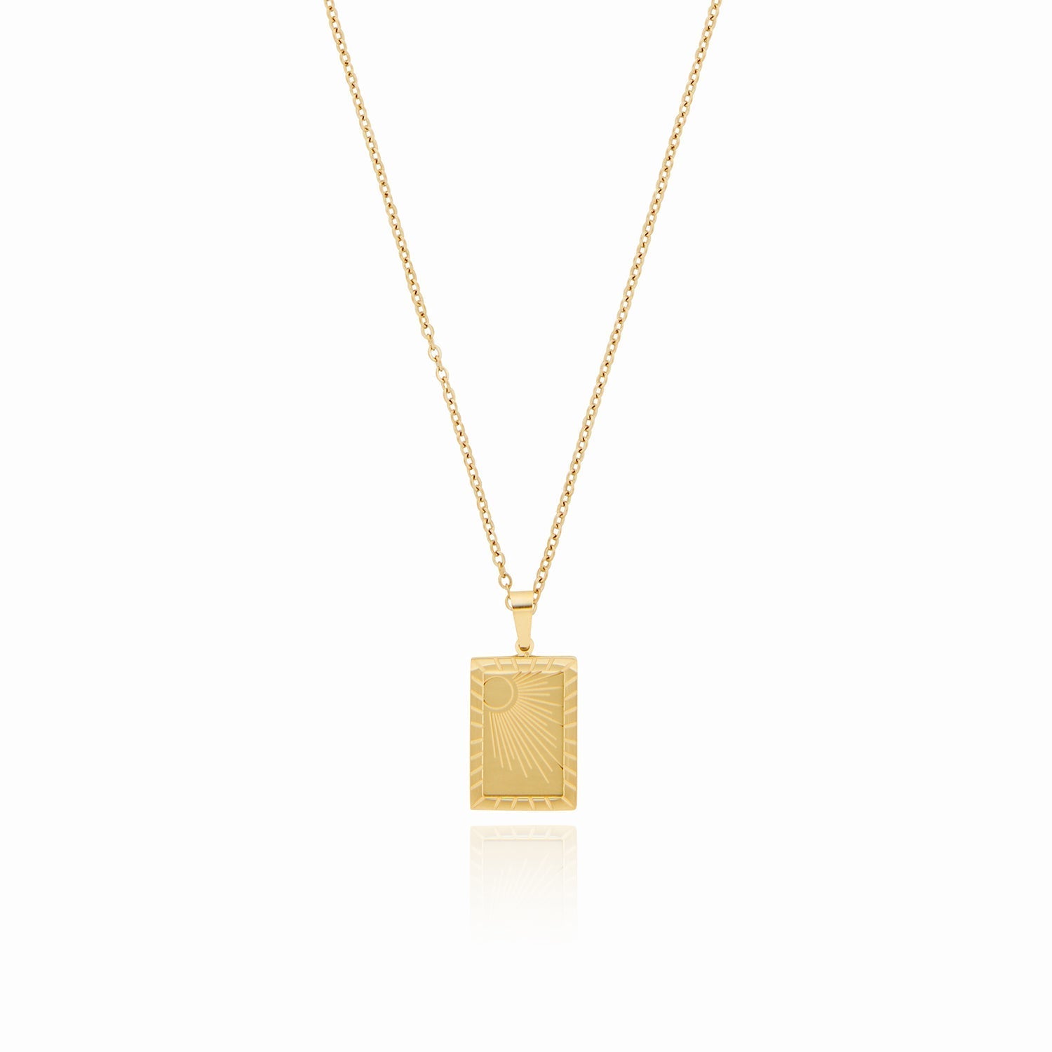 Sunrise ketting, 18k verguld – ByFirenzzi