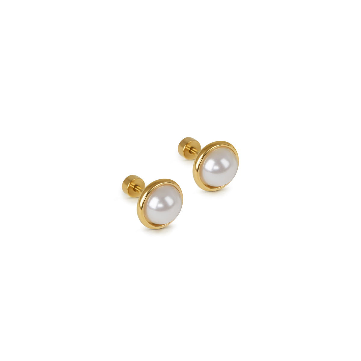 Brincos de Pérolas Banhado a Ouro 18k - ByFirenzzi
