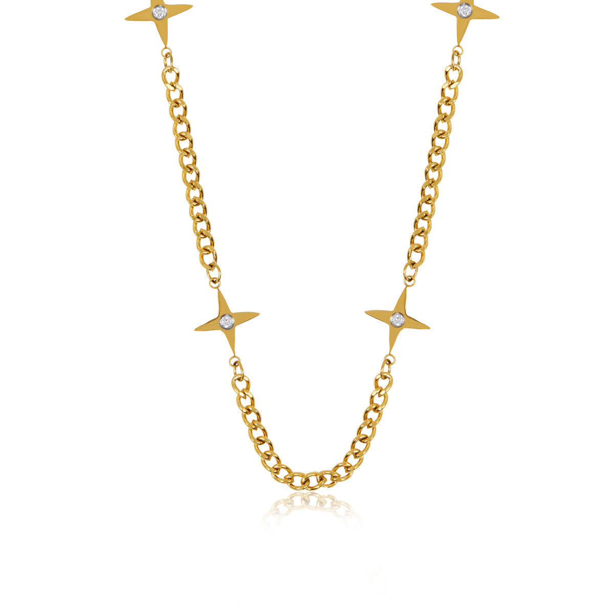 Colar Estrela Banhado a Ouro 18K - ByFirenzzi