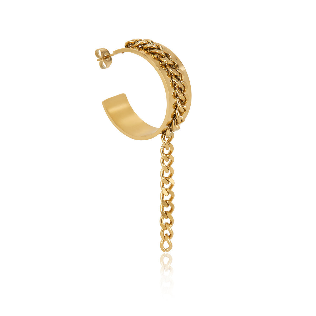 Brincos Pendentes Helena Banhado en Ouro 18k - ByFirenzzi