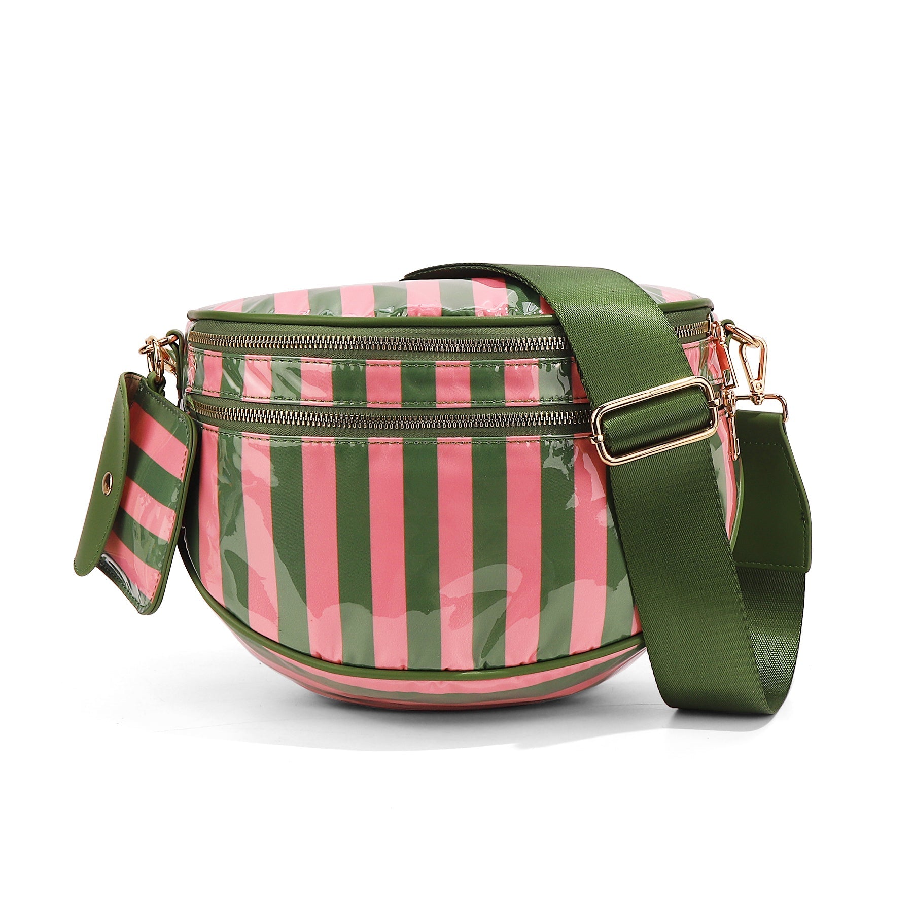 Geruite Crossbody Riemtas voor Dames - Ruime Heuptas voor Moeders & Dagelijks Reizen