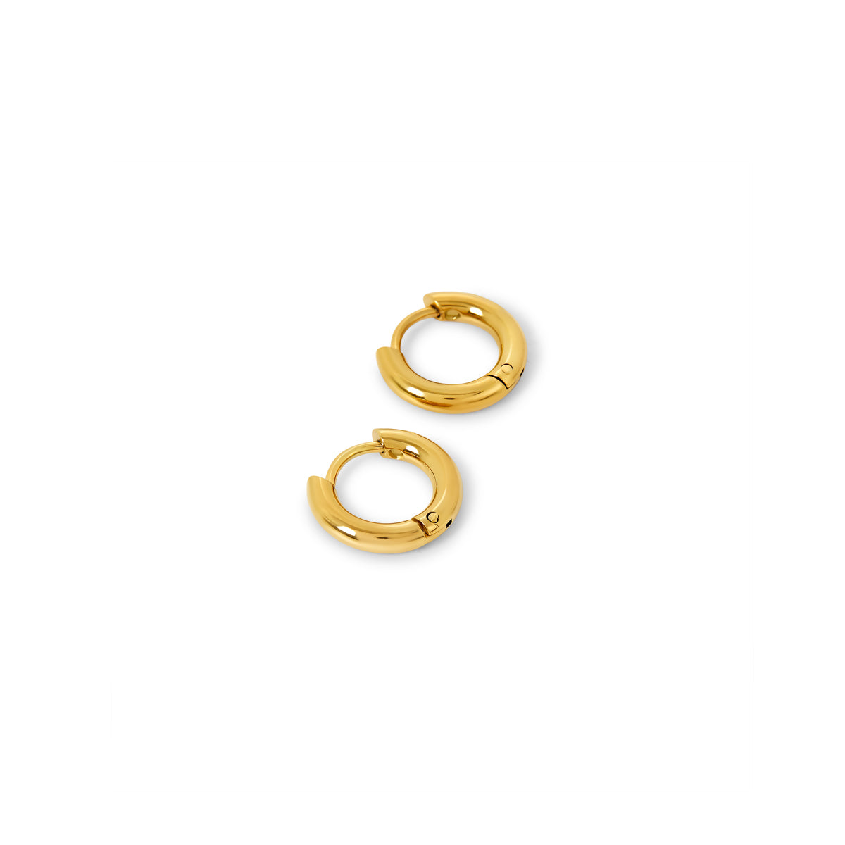 Brincos Argola Basic Pequena Banhado a Ouro 18k - ByFirenzzi