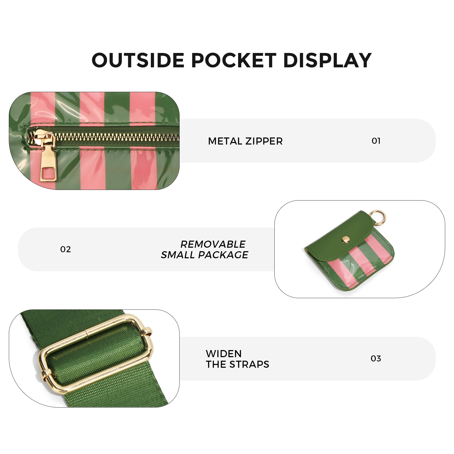 Geruite Crossbody Riemtas voor Dames - Ruime Heuptas voor Moeders & Dagelijks Reizen
