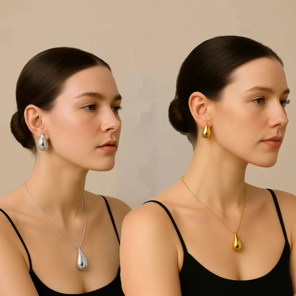 Lacrima oorbellen + cadeau - ByFirenzzi