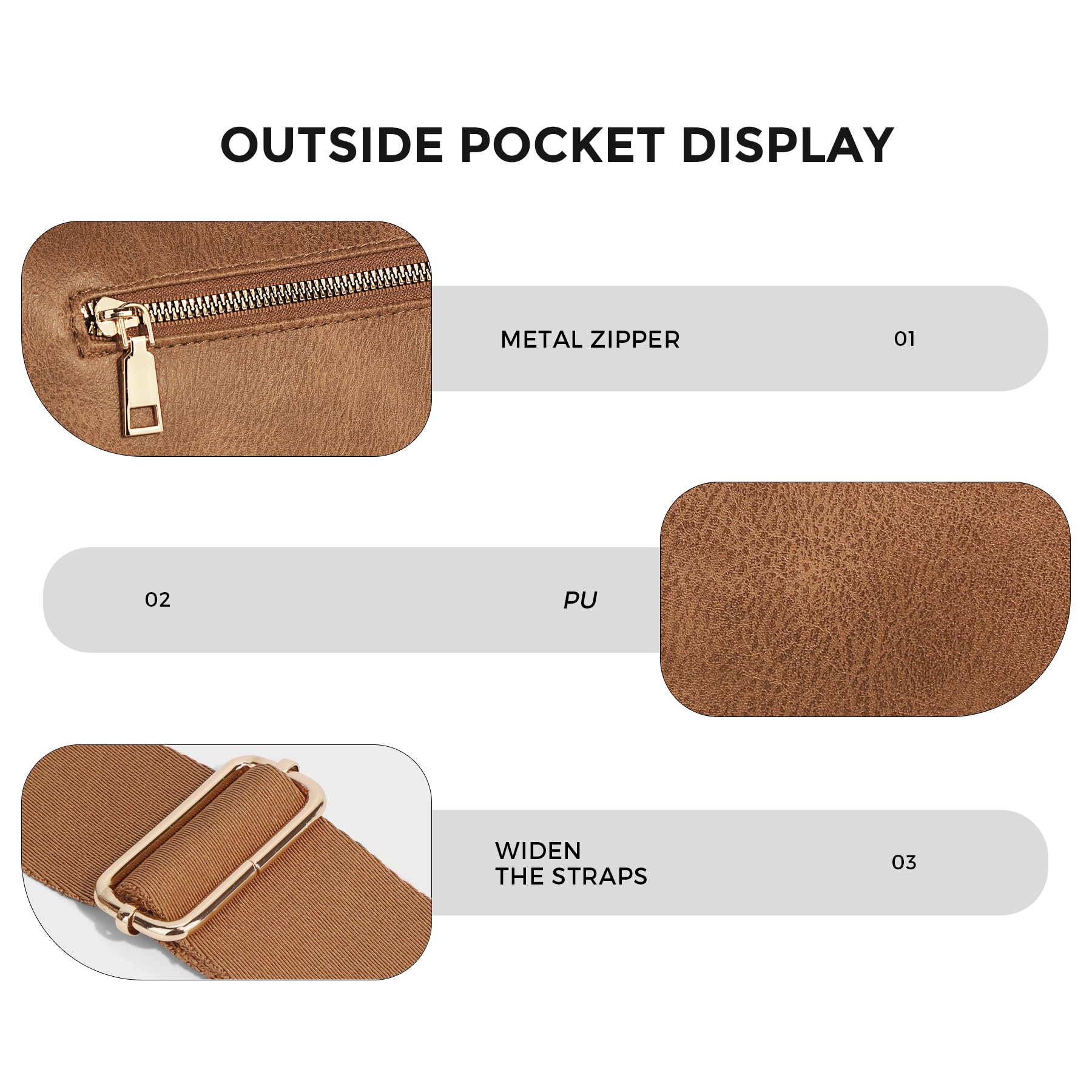 Geruite Crossbody Riemtas voor Dames - Ruime Heuptas voor Moeders & Dagelijks Reizen