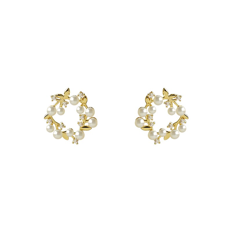 Brinco de Pérola Glamour Banhado a Ouro 18k - ByFirenzzi