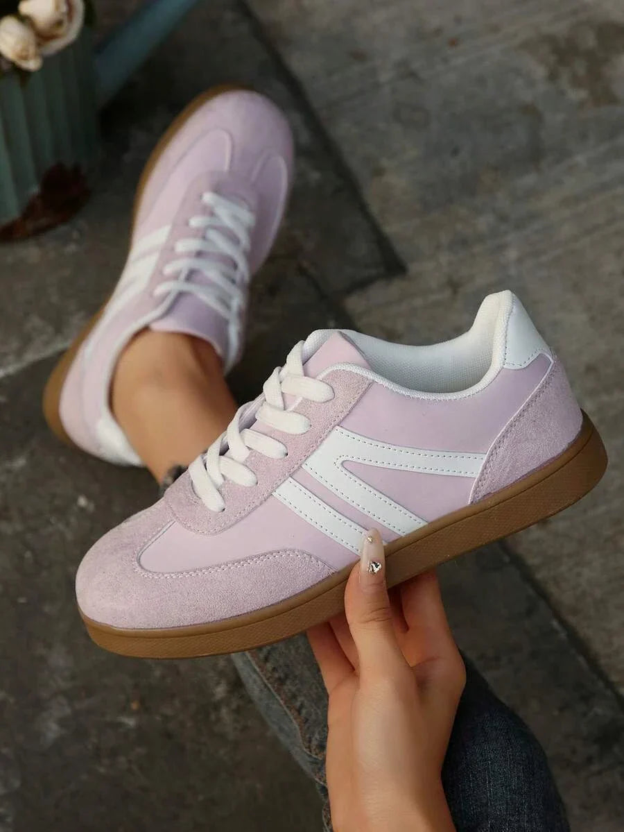 Harbor Court roze sneaker met rubberen zool