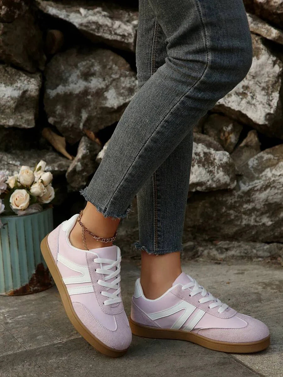 Harbor Court roze sneaker met rubberen zool