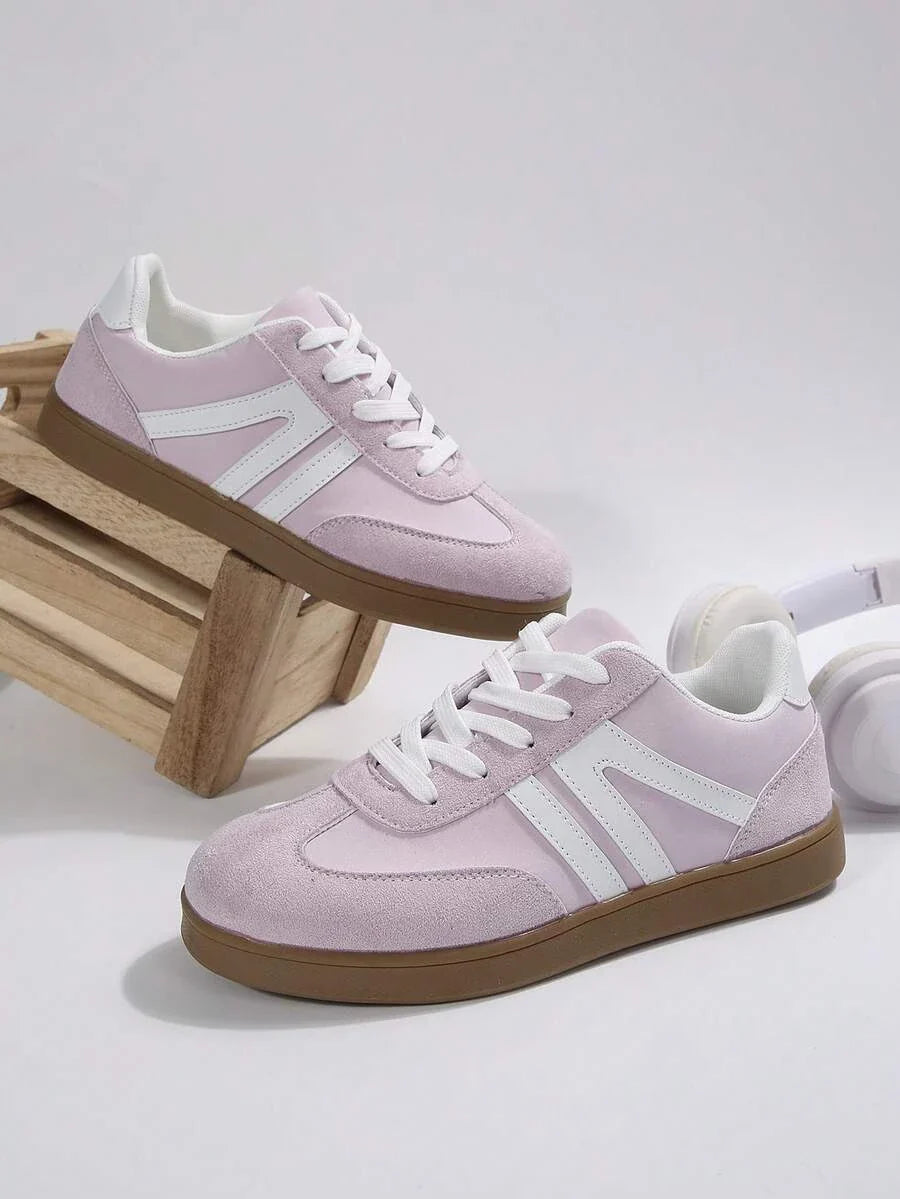 Harbor Court roze sneaker met rubberen zool