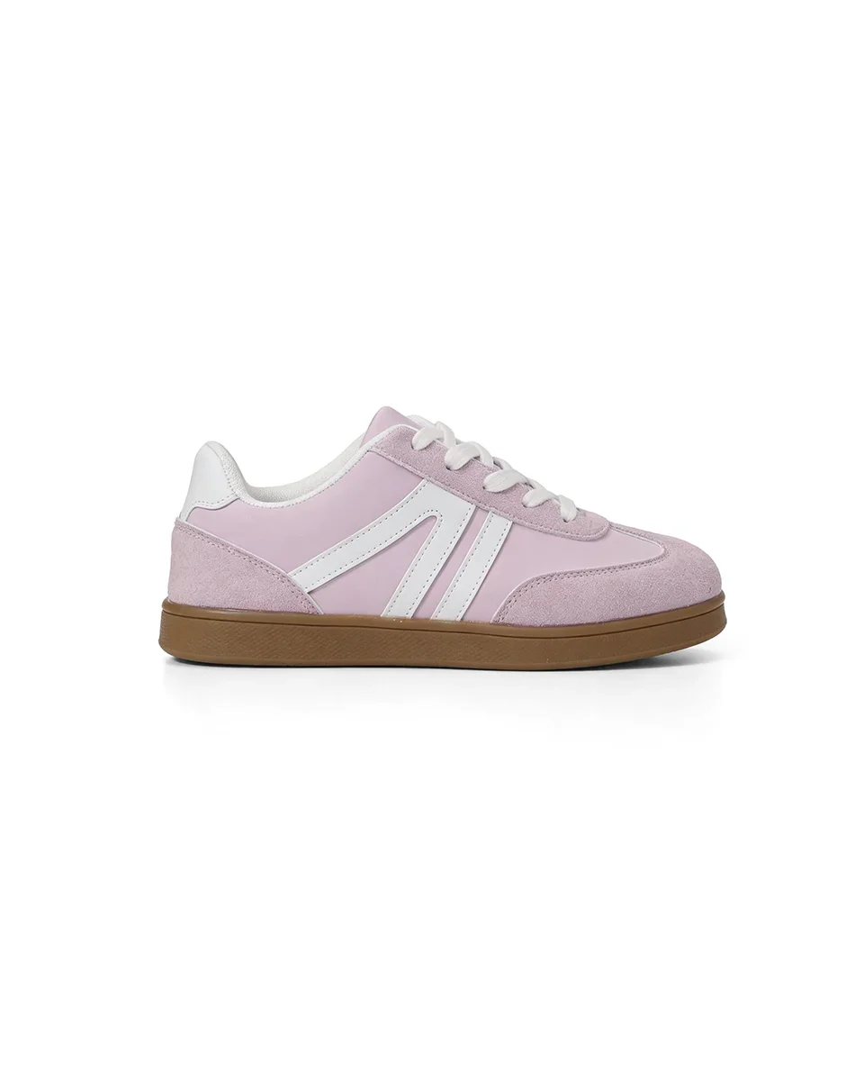 Harbor Court roze sneaker met rubberen zool