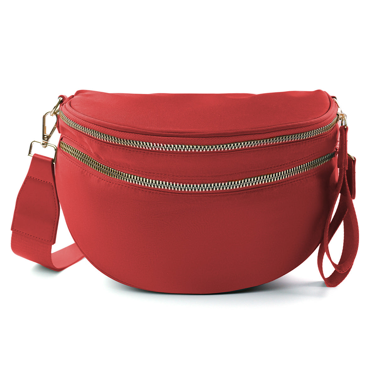 Geruite Crossbody Riemtas voor Dames - Ruime Heuptas voor Moeders & Dagelijks Reizen