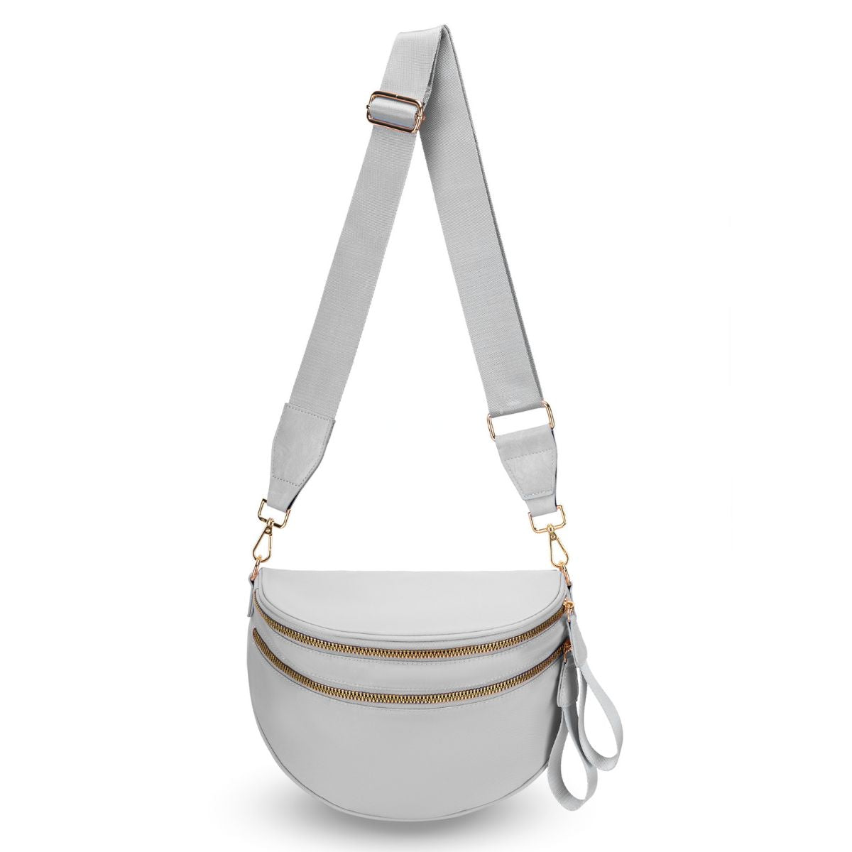 Geruite Crossbody Riemtas voor Dames - Ruime Heuptas voor Moeders & Dagelijks Reizen
