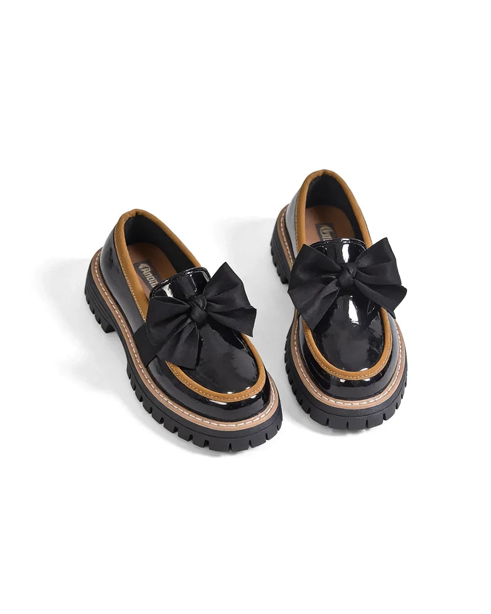 Valerie Bow platform loafers