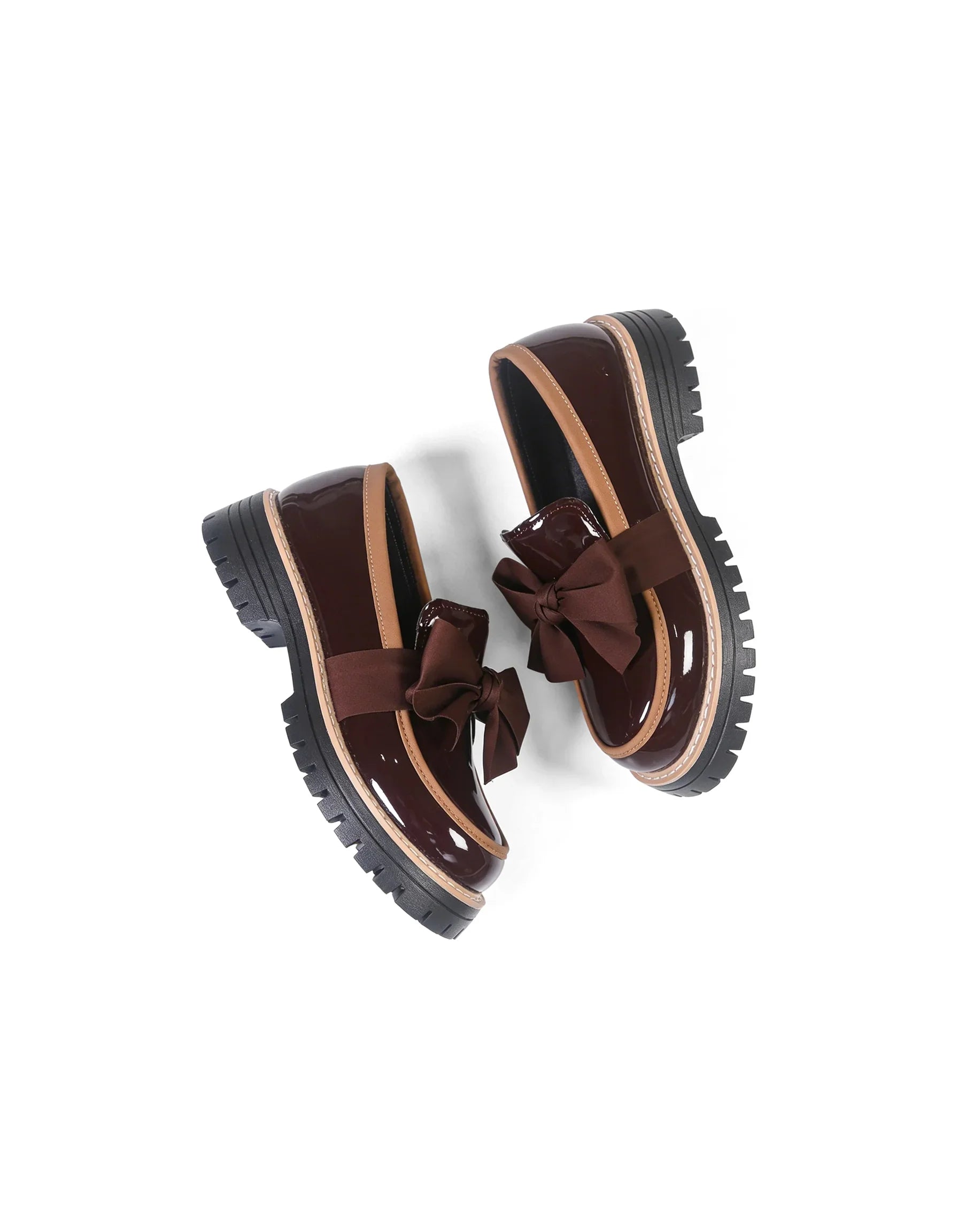 Valerie Bow platform loafers