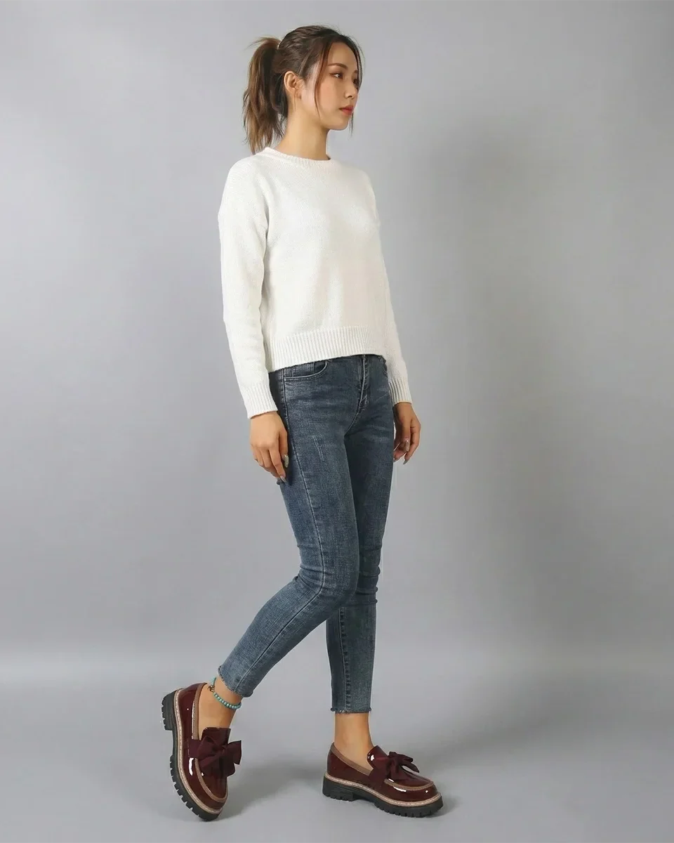 Valerie Bow platform loafers
