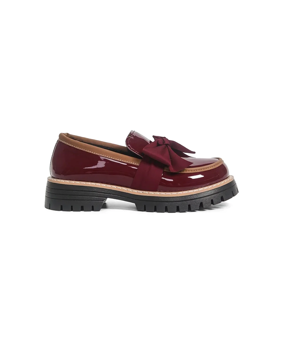 Valerie Bow platform loafers