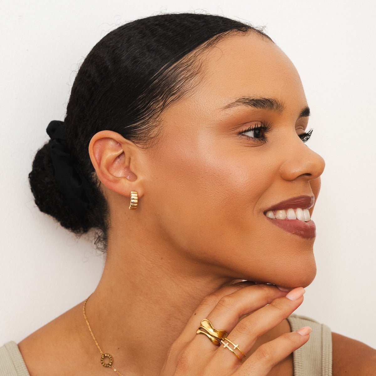 Brincos Argolas Nala Banhado in Ouro 18k - ByFirenzzi