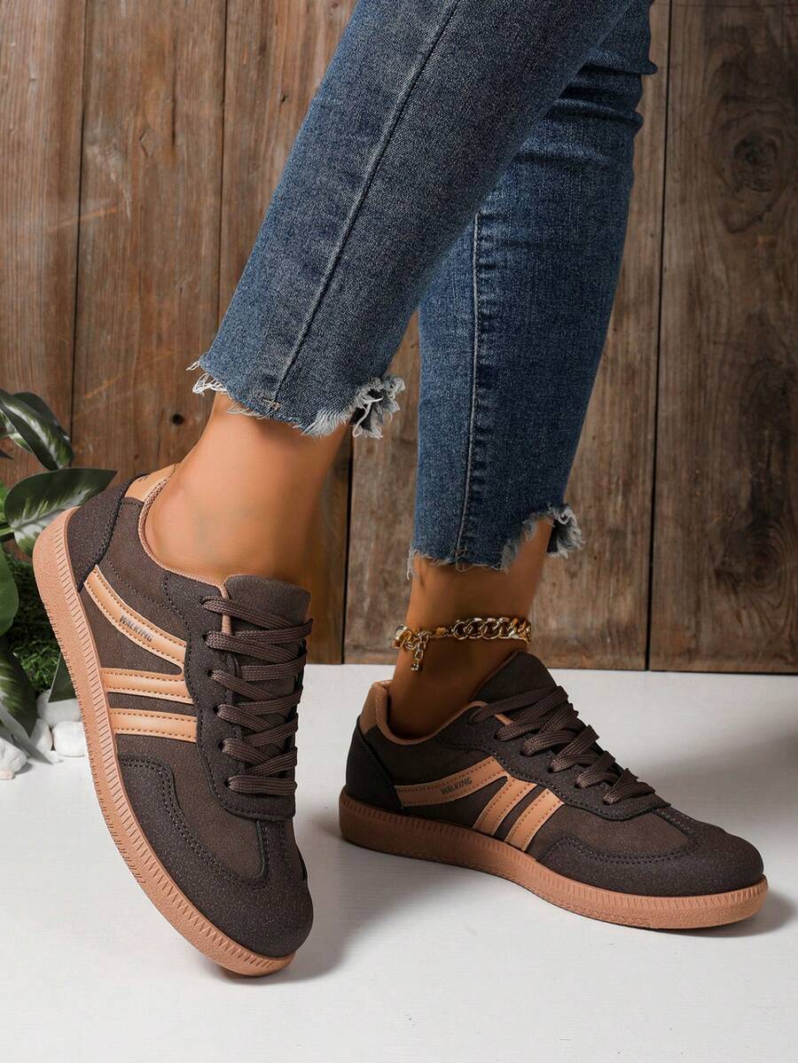 Camden Court bruine rubberen sneakers