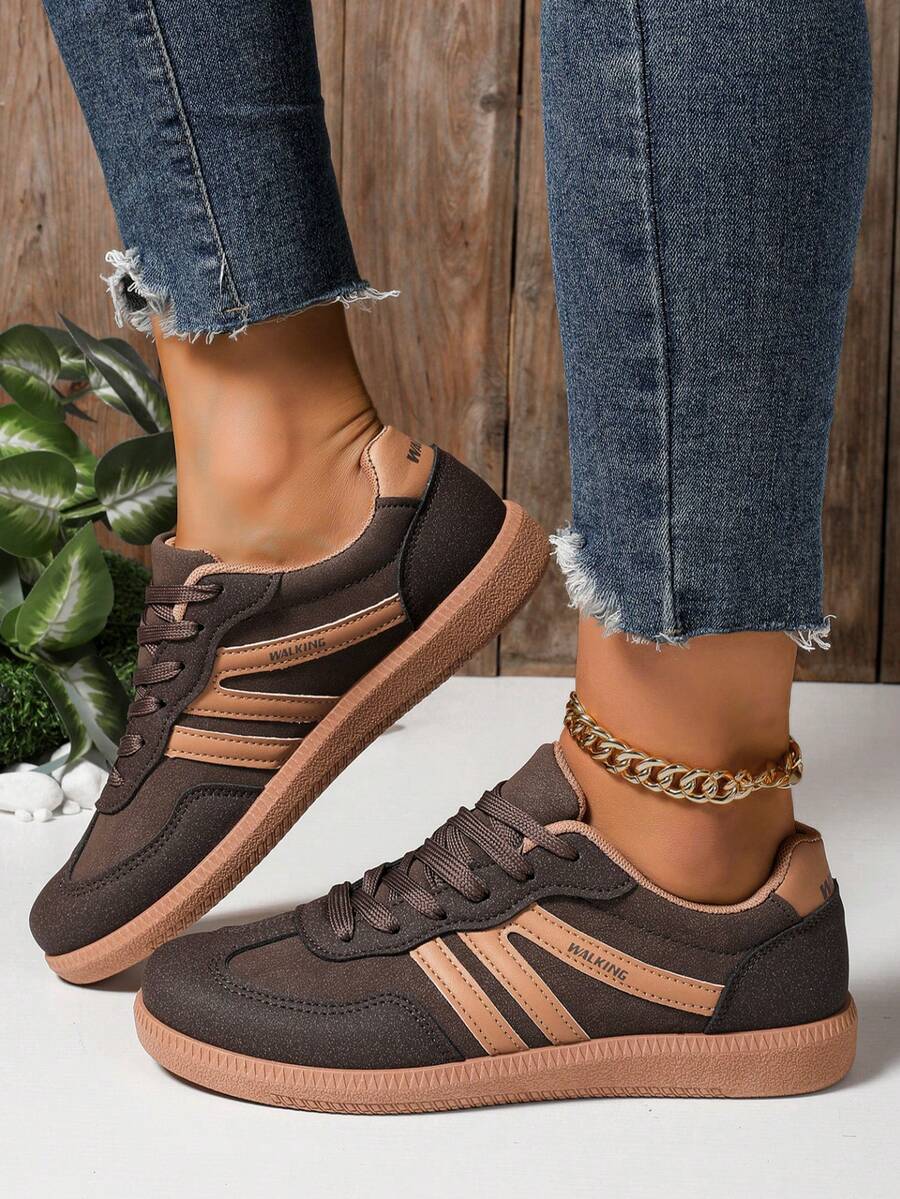 Camden Court bruine rubberen sneakers