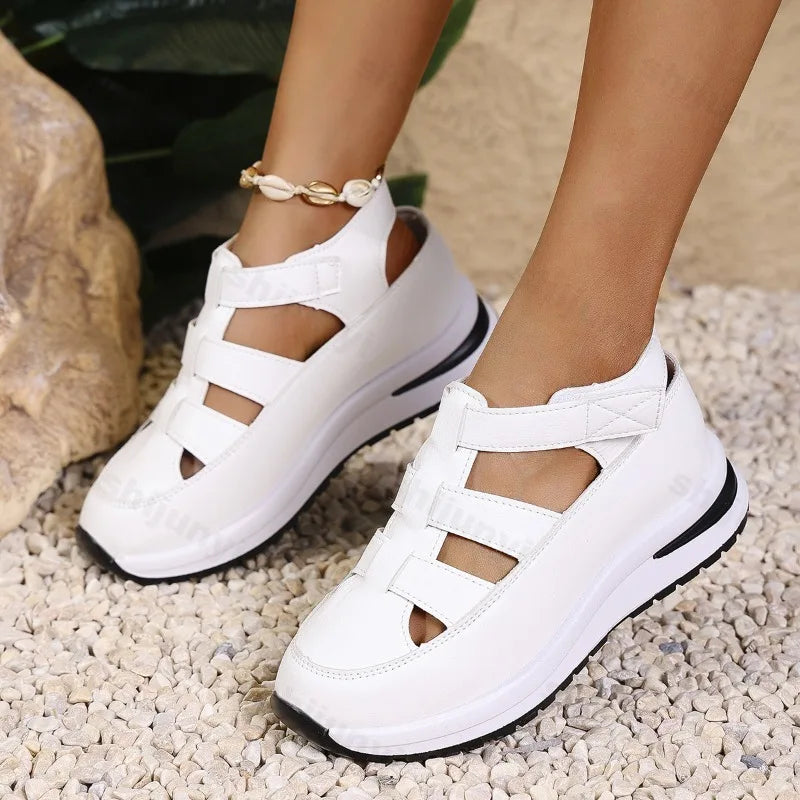 Solenne casual platform sandalen