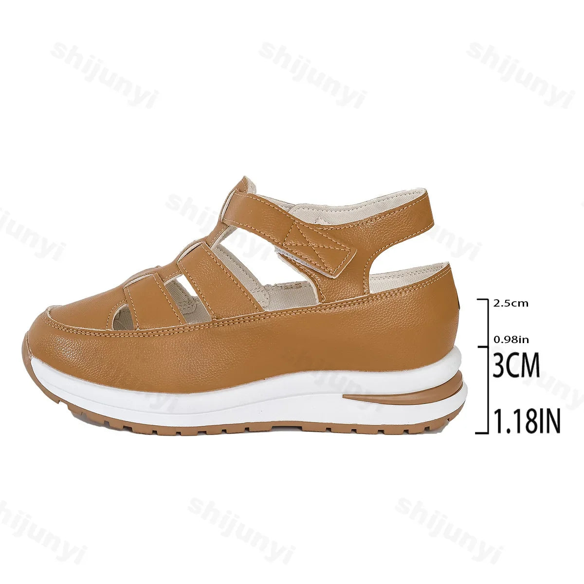 Solenne casual platform sandalen