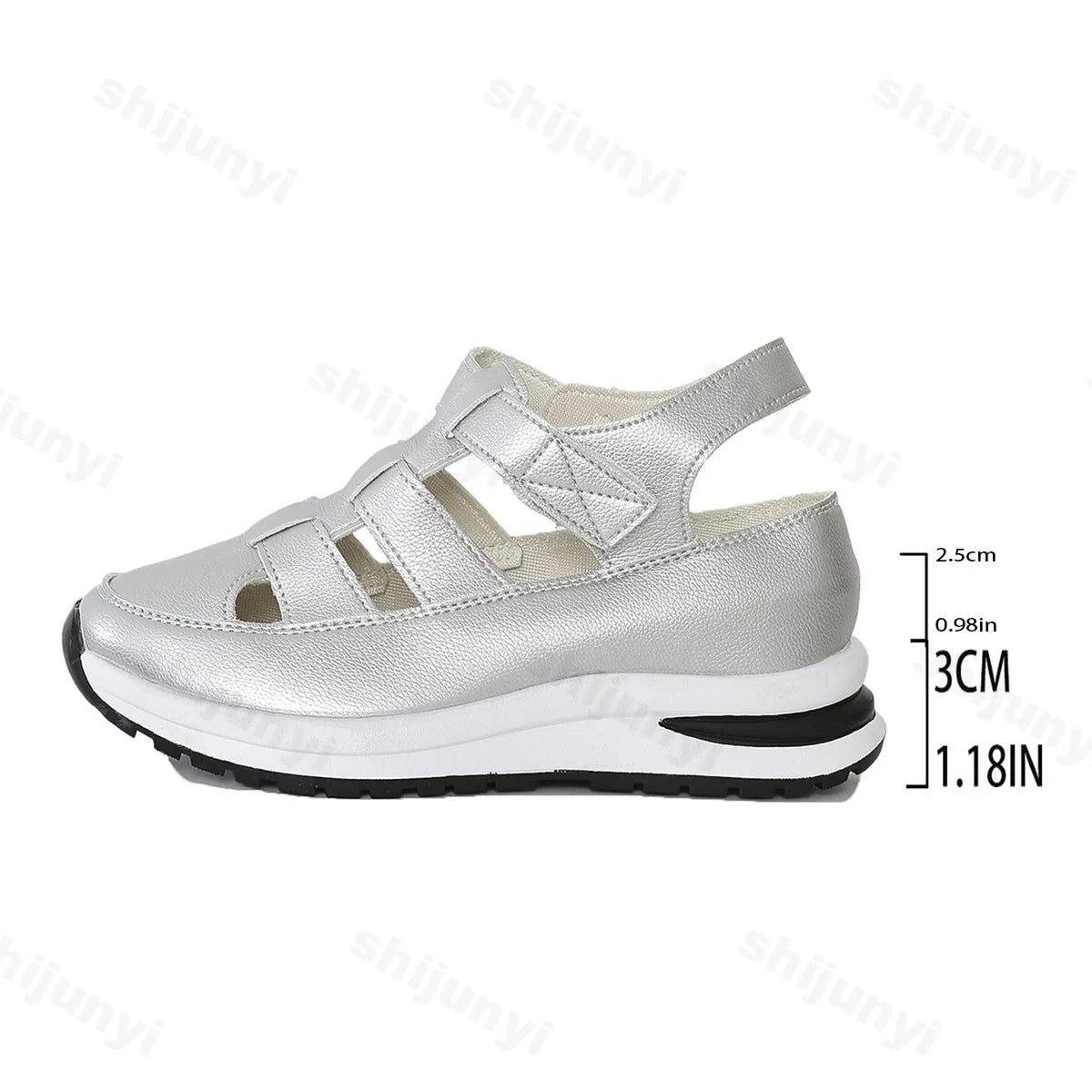 Solenne casual platform sandalen