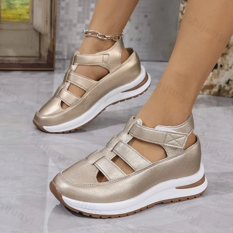 Solenne casual platform sandalen