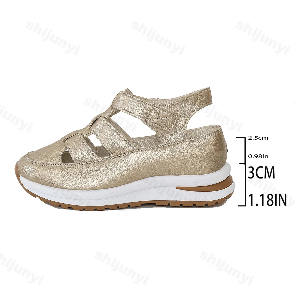 Solenne casual platform sandalen