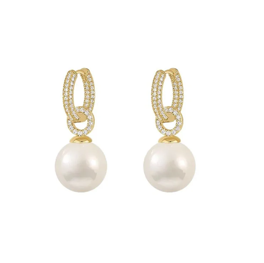 Brinco de Pérola Precious Banhado a Ouro 18k - ByFirenzzi