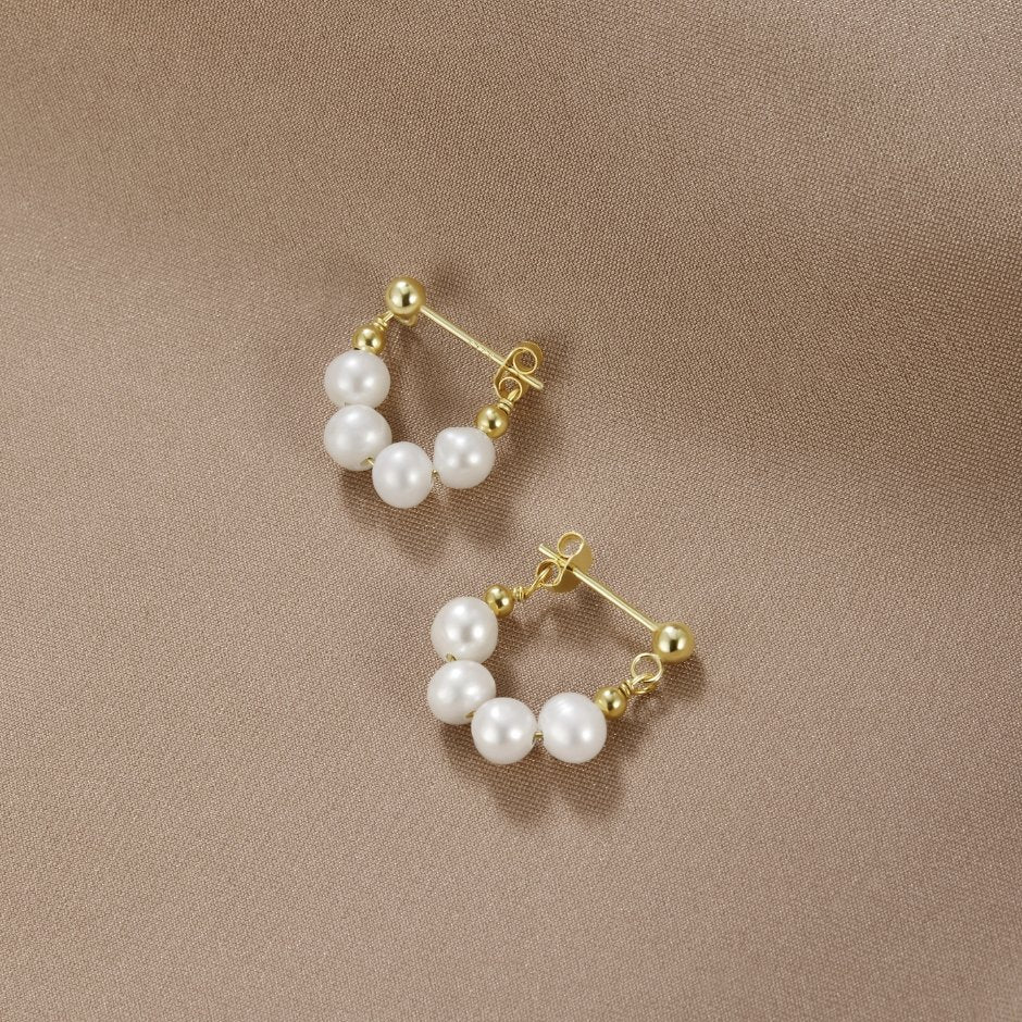 Celine Hoop Earrings 18k Gold-Plated - ByFirenzzi