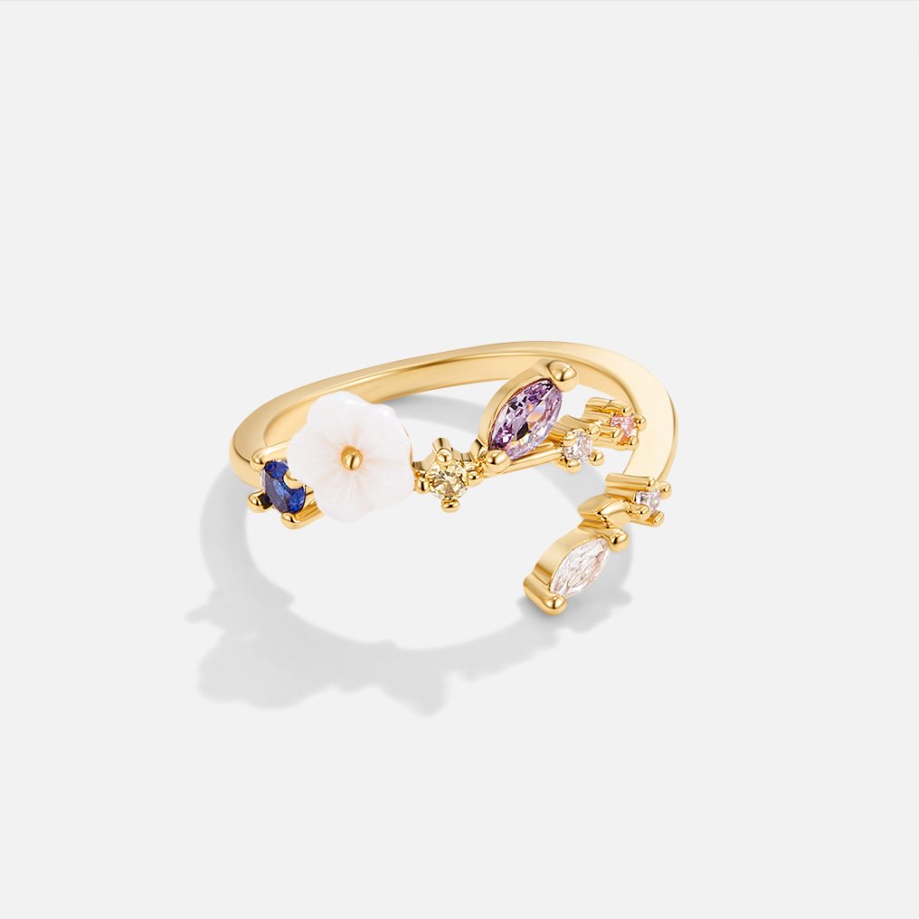 18k vergulde Bella Bloom ring – ByFirenzzi