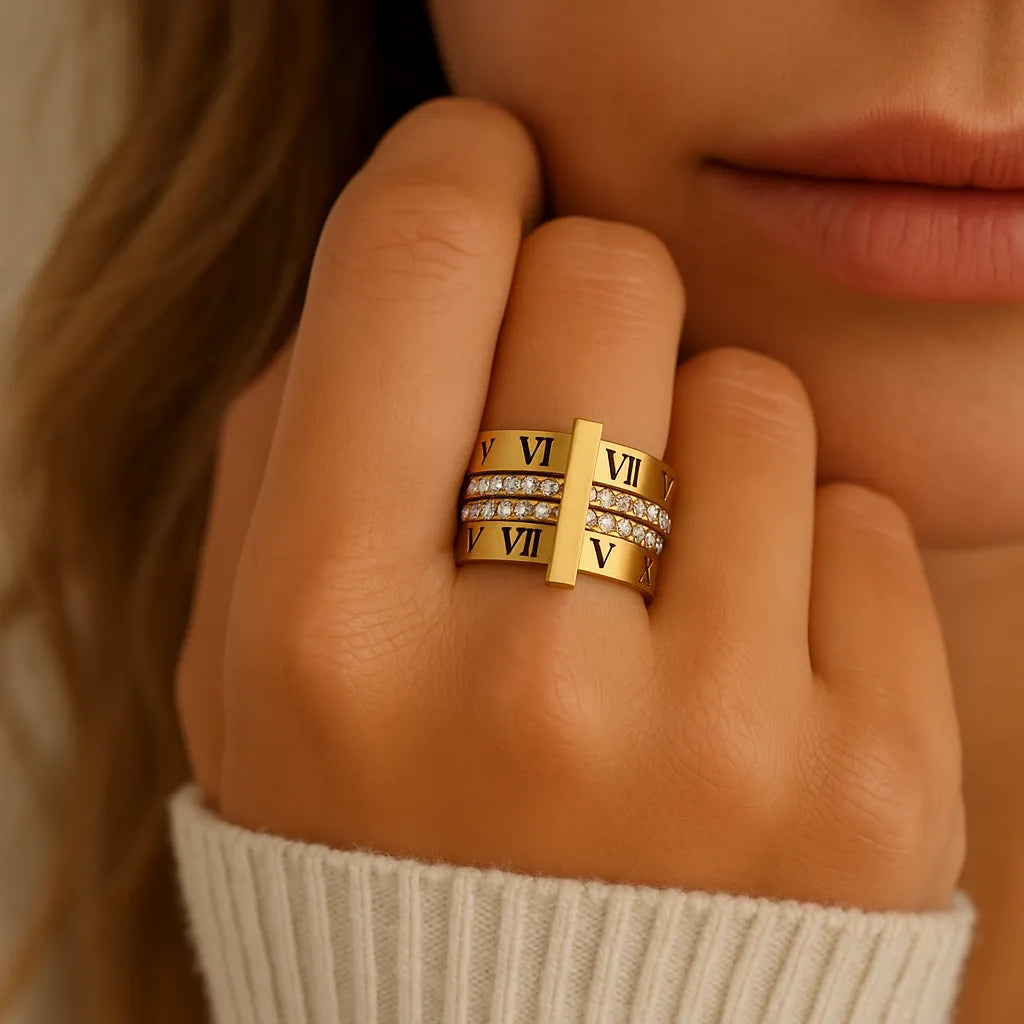 18k vergulde Imperium Lux ring – ByFirenzzi