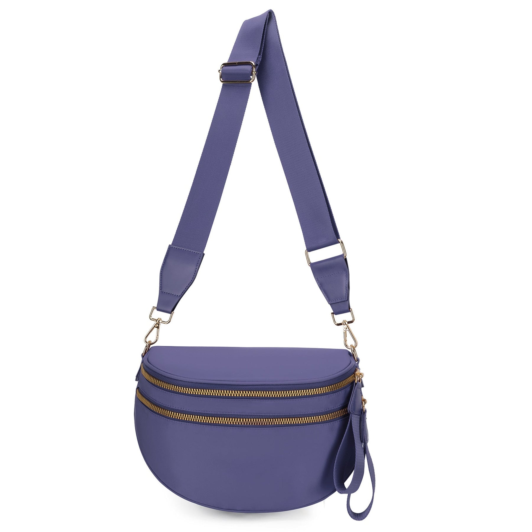 Geruite Crossbody Riemtas voor Dames - Ruime Heuptas voor Moeders & Dagelijks Reizen