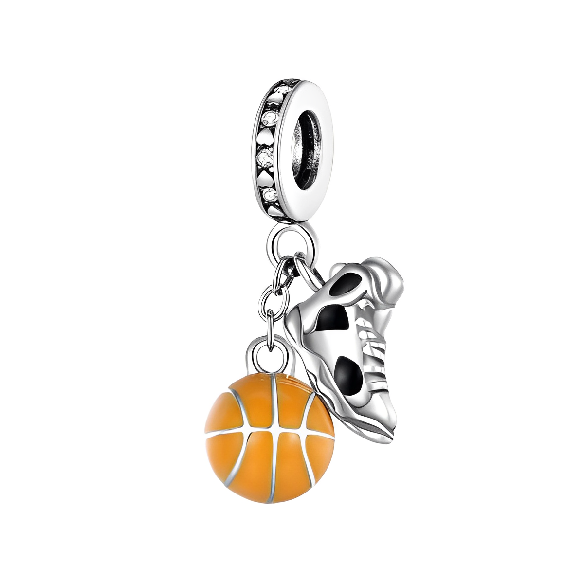 Berloque Basketbal Prata 925 - Door Firenzzi