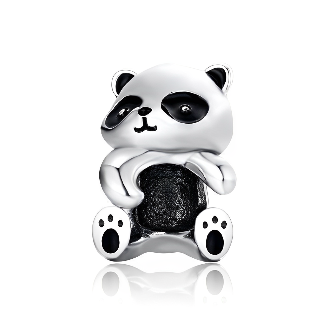 Berloque Panda Prata 925-ByFirenzzi