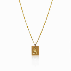 Colar Iniciais Letra Banhado a Ouro 18k - ByFirenzzi
