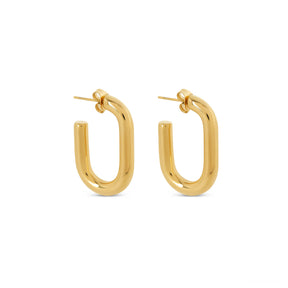 Brincos de Argola Piper Banhado a Ouro 18k - ByFirenzzi