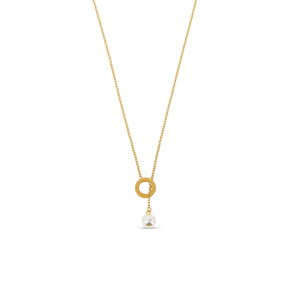 Colar Fio de Pérola Banhado a Ouro 18K - ByFirenzzi