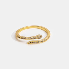 18k vergulde Ciclos slangenring – ByFirenzzi