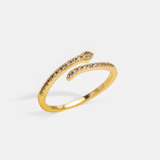 18k Gold-Plated Ciclos Snake Ring – ByFirenzzi