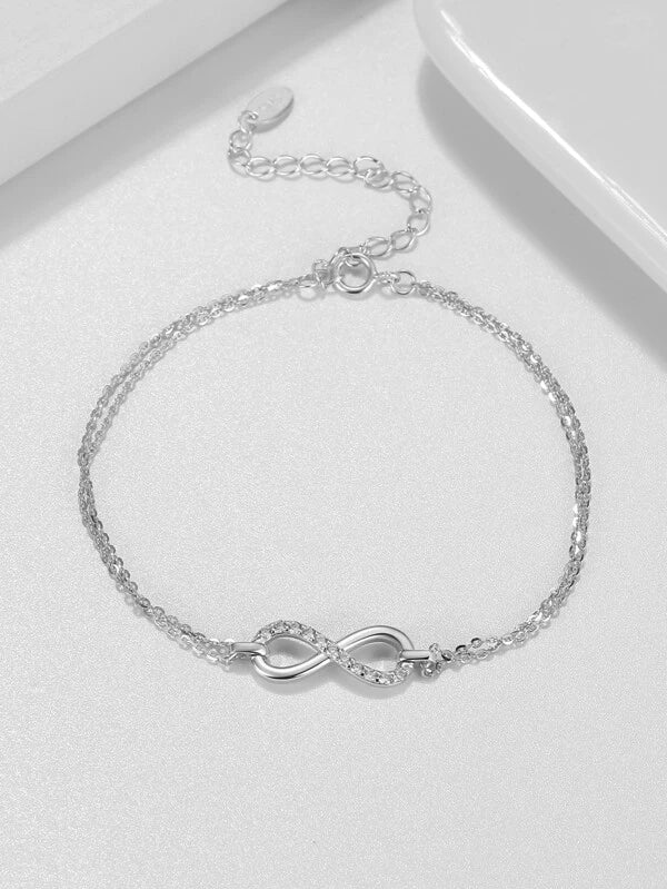Infinity 925 Sterling Zilveren Armband – ByFirenzzi