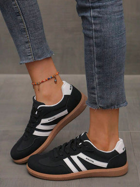 Camden Court zwarte gum sneakers