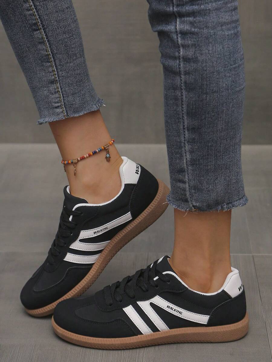 Camden Court zwarte gum sneakers