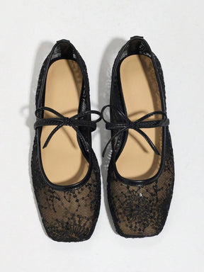 Elowen Lace Mary Jane ballerina's
