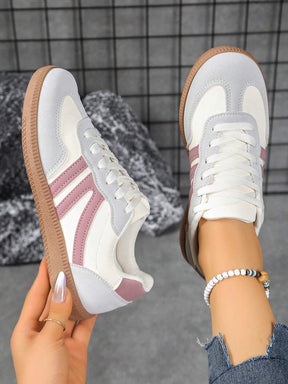 Camden Court Crème Grijs Roze Sneakers
