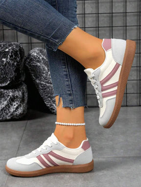Camden Court Crème Grijs Roze Sneakers