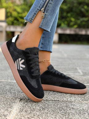 Mercer Court zwarte gum sneakers