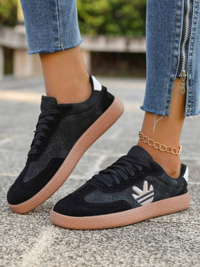 Mercer Court zwarte gum sneakers