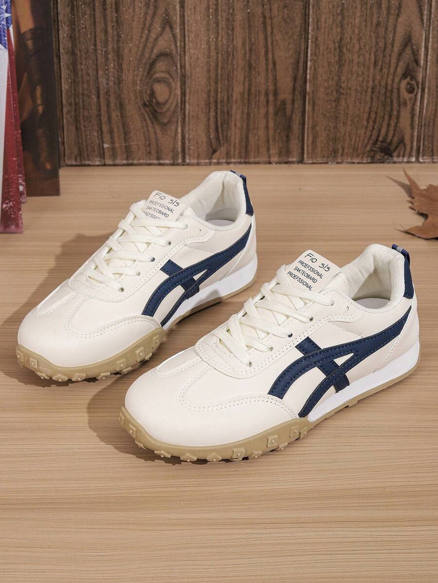 Riverton Court Retro Stripe Gum Sneakers